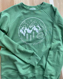 Weekend Wanderer Sweater- (Knotty Pine Green)
