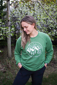 Weekend Wanderer Sweater- (Knotty Pine Green)