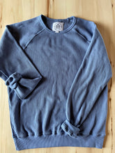 Load image into Gallery viewer, Cozy Cabin Waffle Sweater - Blue